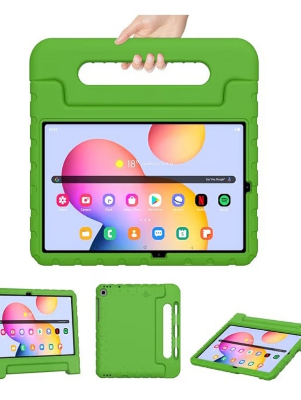Kids Case for Samsung Galaxy Tab S6 Lite 10.4in Shockproof with S Pen Slot Green